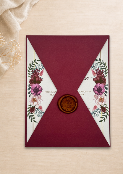 Faire-part mariage Ruby Floral