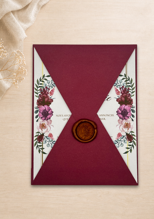 Faire-part mariage Ruby Floral