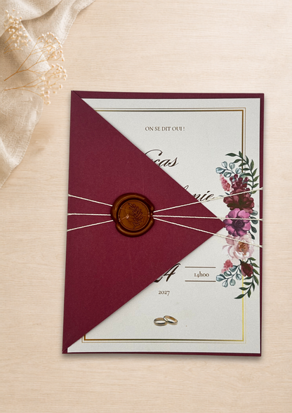 Faire-part mariage Ruby Floral