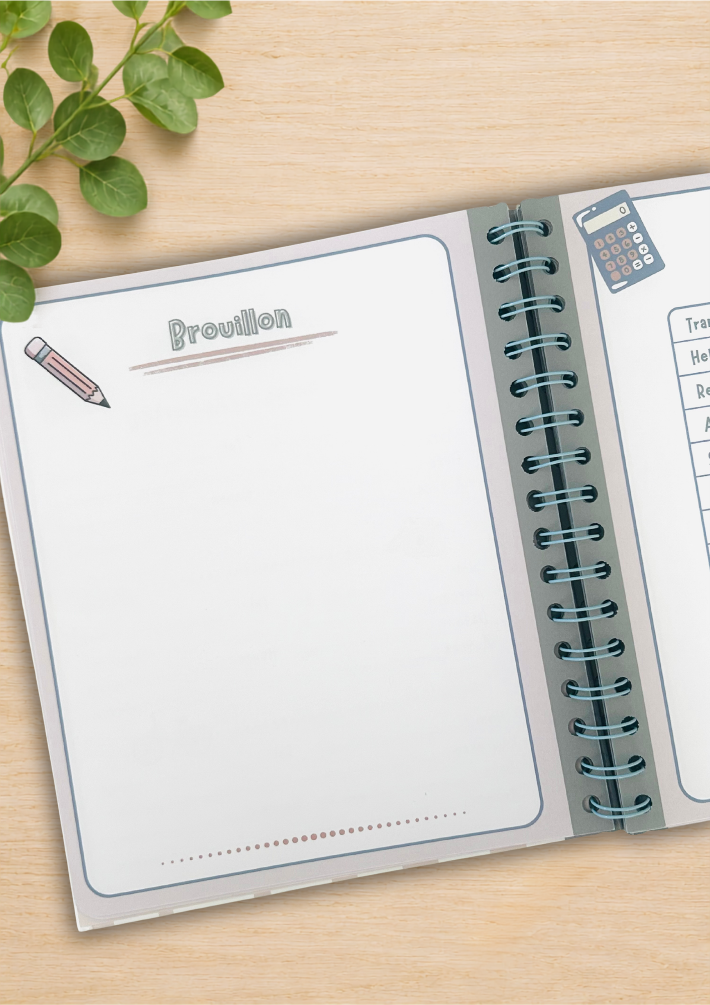Carnet organisateur de vacance