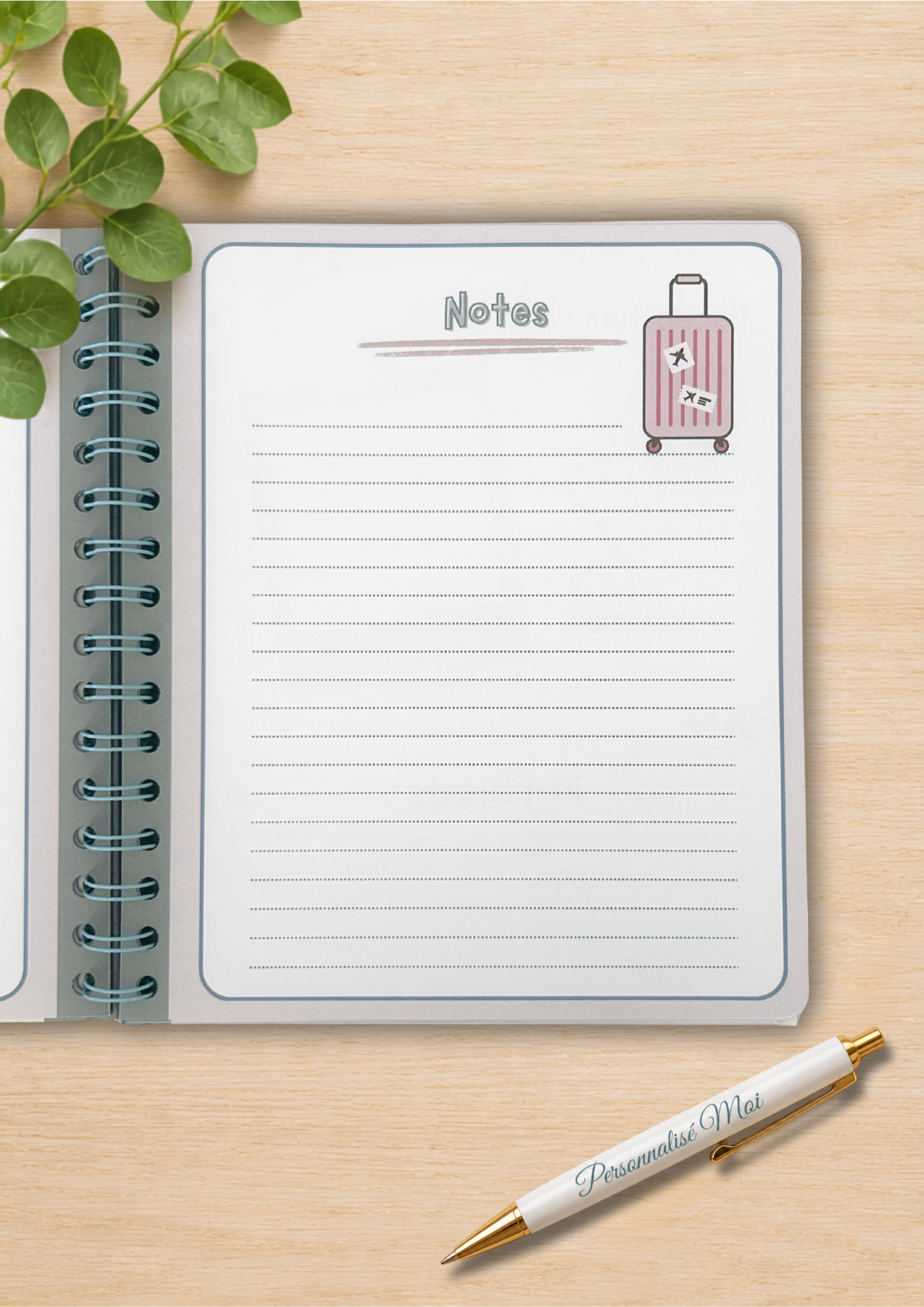 Carnet organisateur de vacance